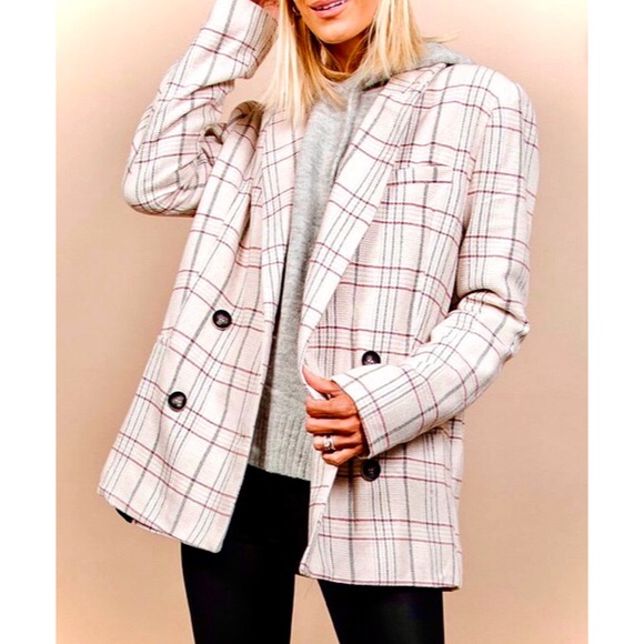 Shop Stevie Jackets & Blazers - Shop Stevie Kylie Plaid Blazer